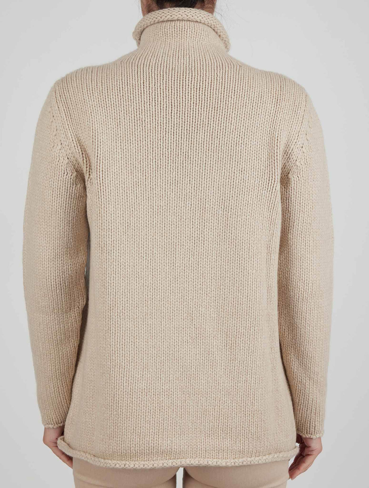 Kiton Beige Cashmere Sweater Turtleneck