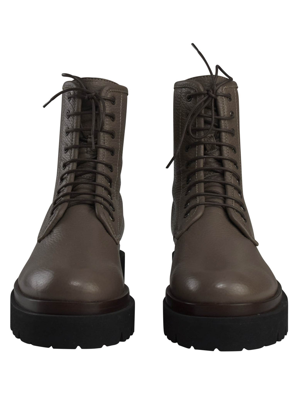 Kiton Kiton Blue Leather Suede Boots Blue 001