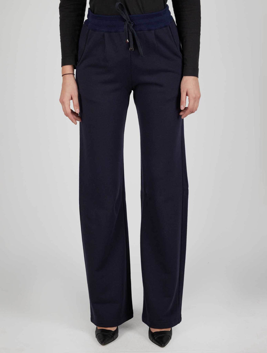 Kiton Kiton Blue Cotton Cashmere Pants Blue 000