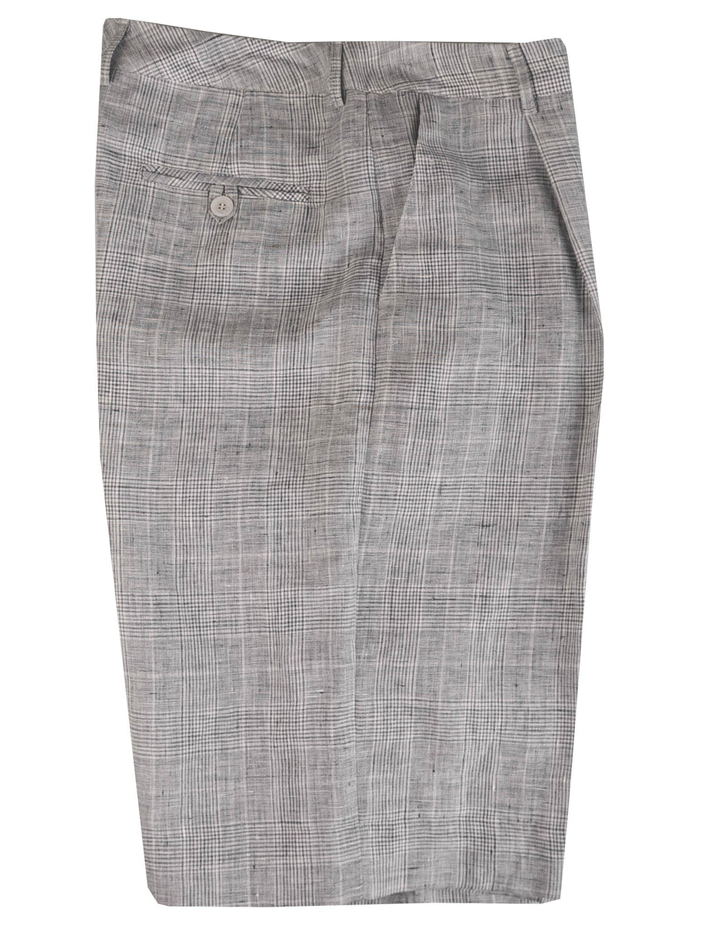 Kiton Kiton Gray Linen Short Pants Gray 000