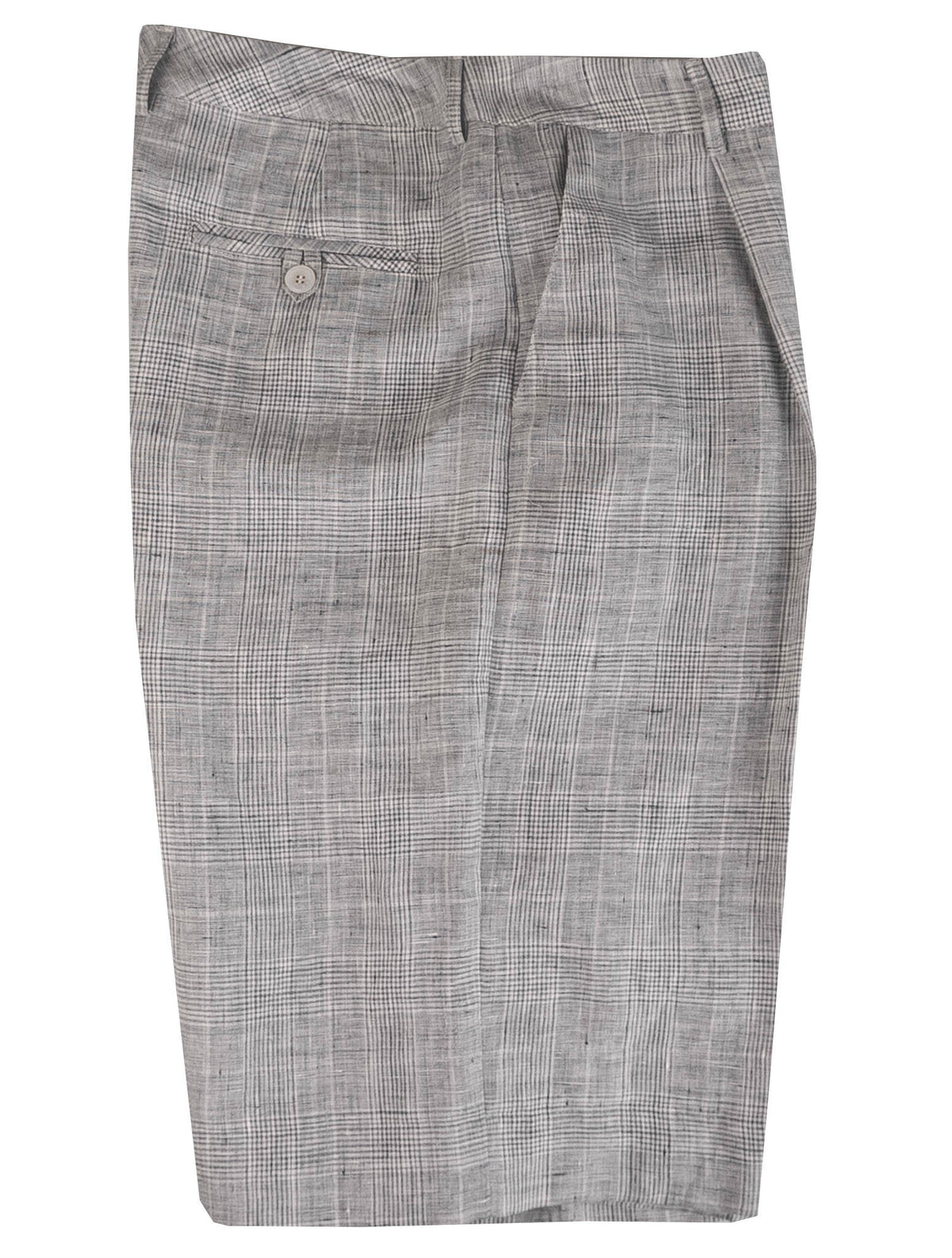 Kiton Kiton Gray Linen Short Pants Gray 000