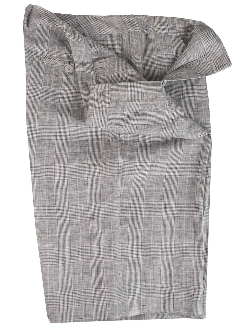 Kiton Kiton Gray Linen Short Pants Gray 001