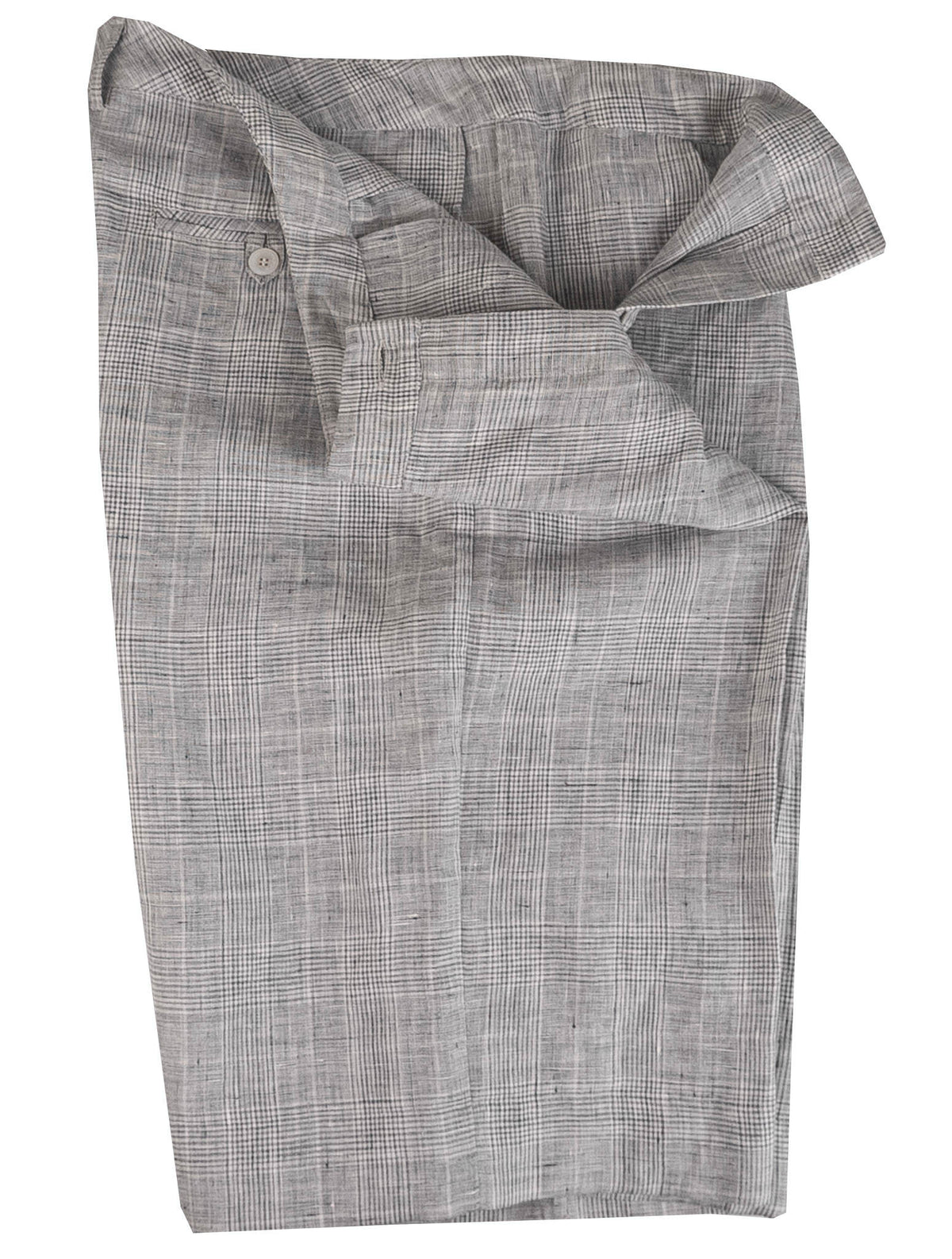 Kiton Kiton Gray Linen Short Pants Gray 001