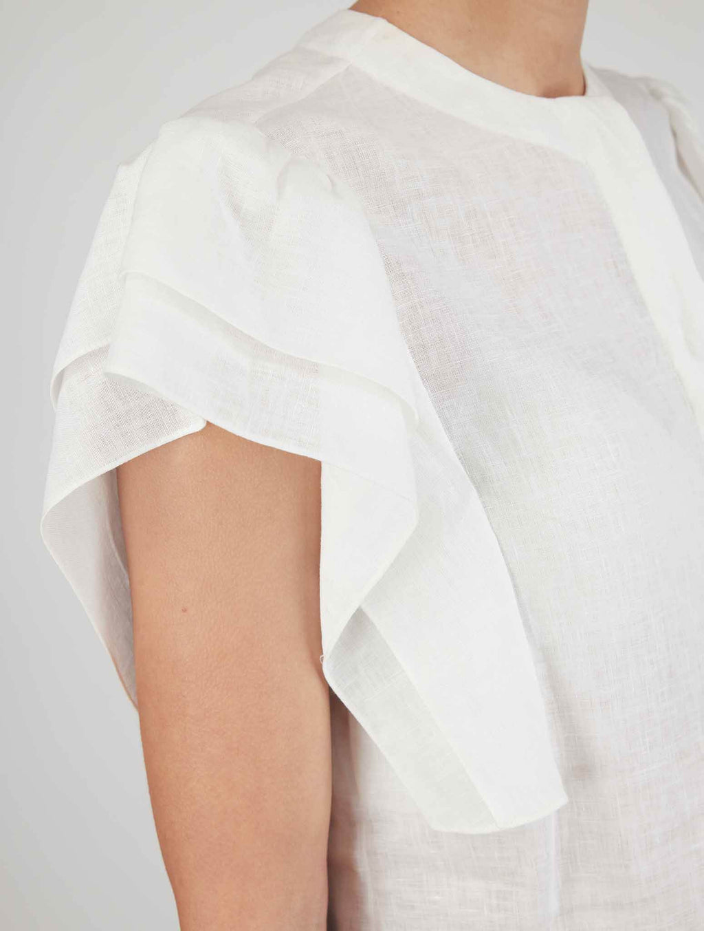 Kiton White Linen Shirt
