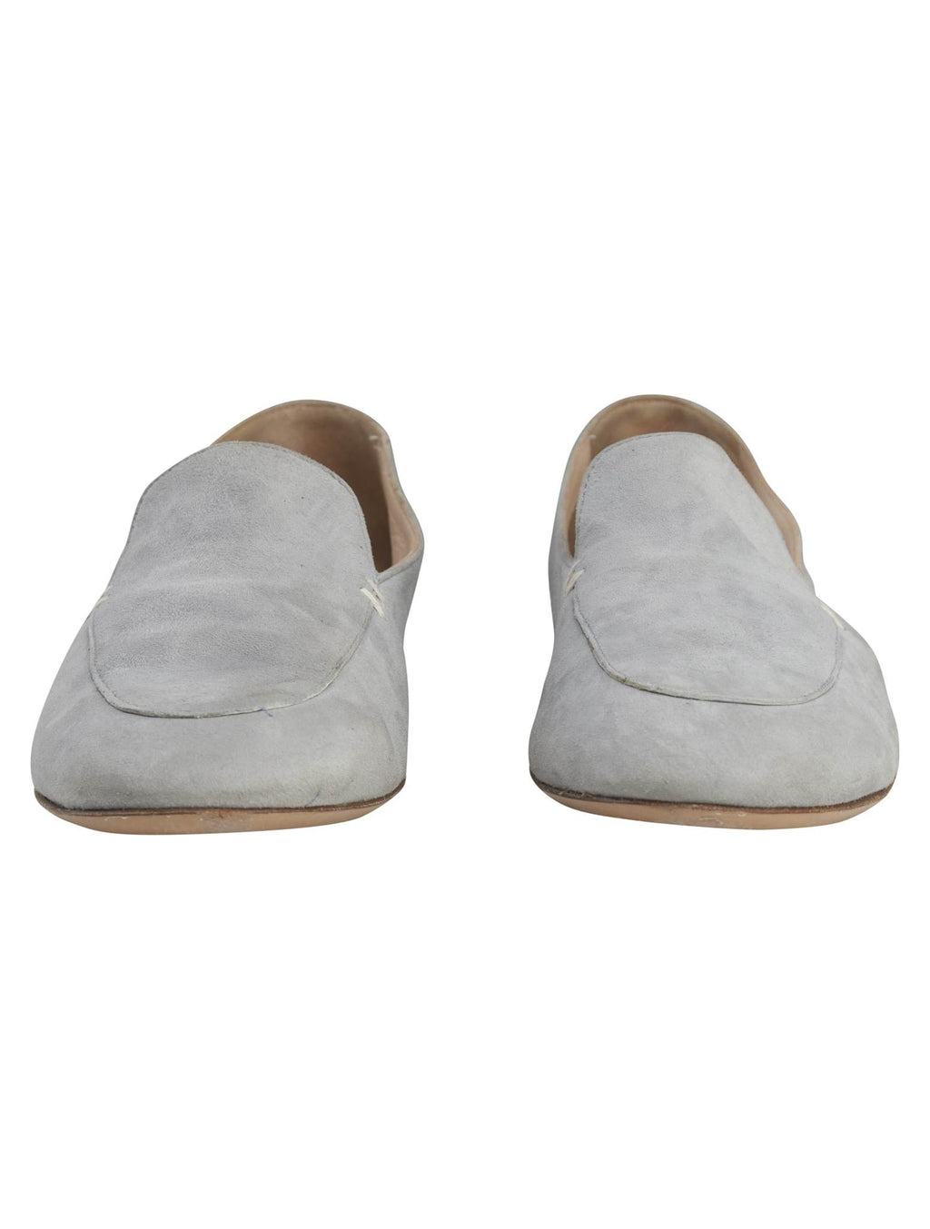 Kiton Kiton Gray Leather Suede Loafers Gray 001