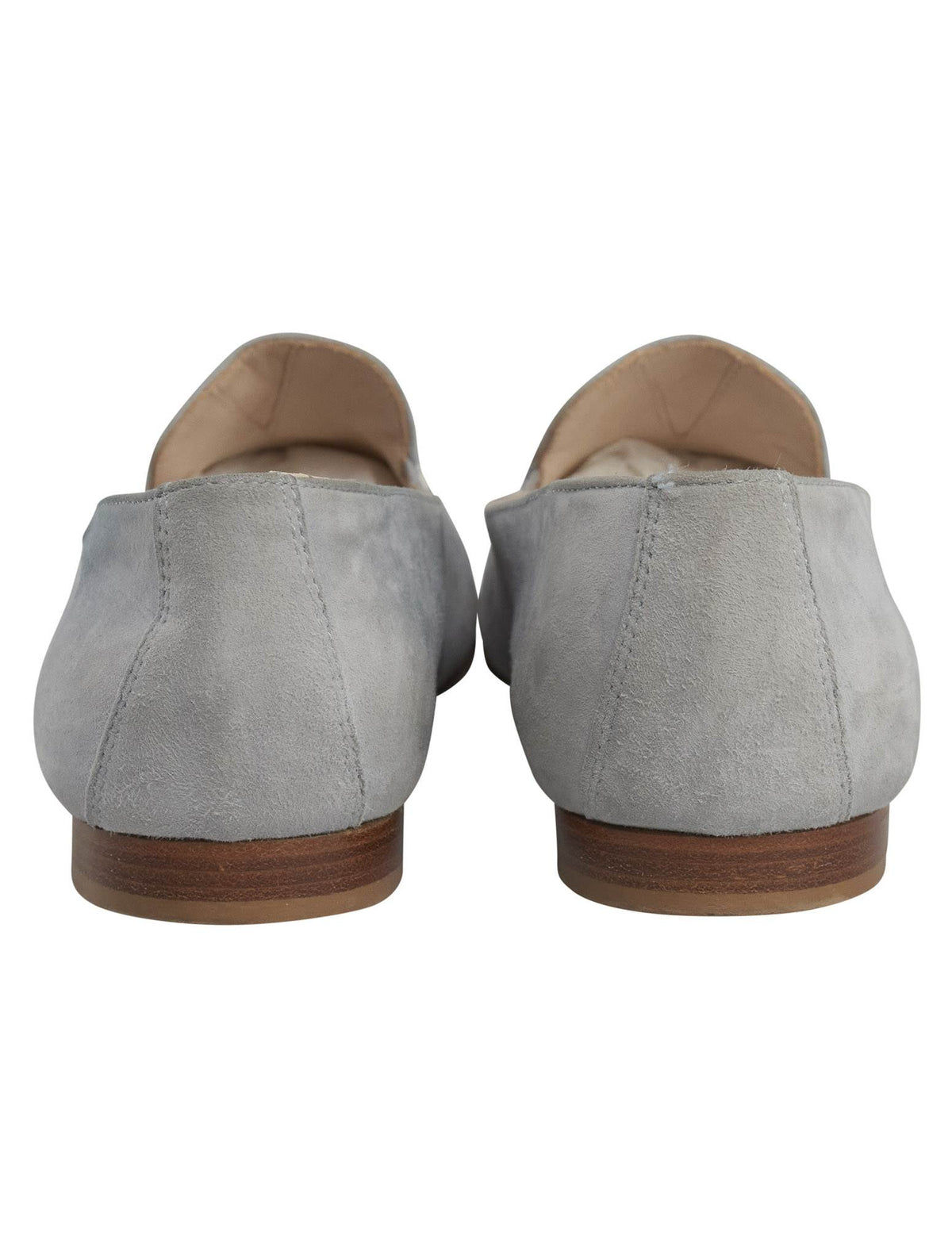 Kiton Gray Leather Suede Loafers