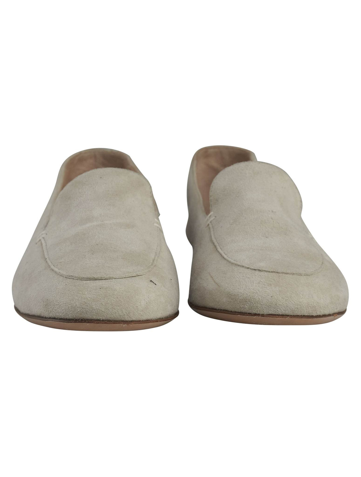 Kiton Kiton Beige Leather Suede Loafers Beige 001