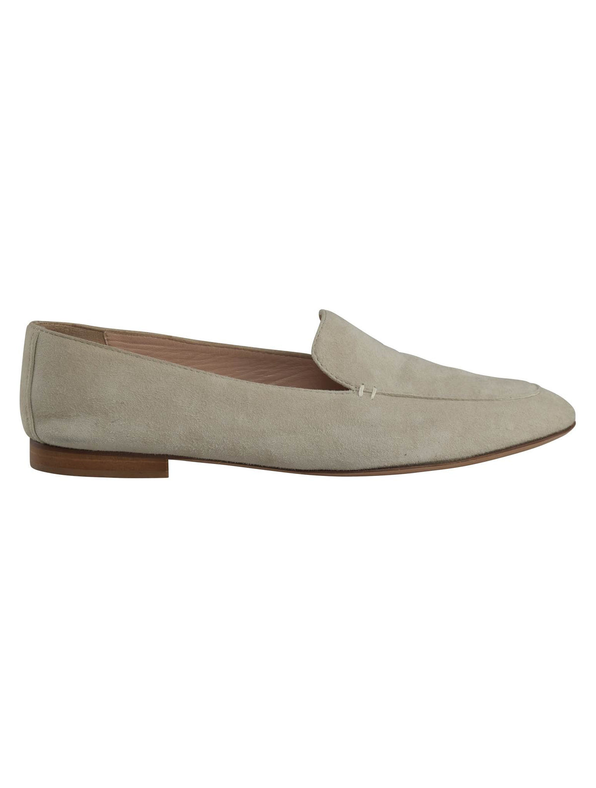Kiton Beige Leather Suede Loafers