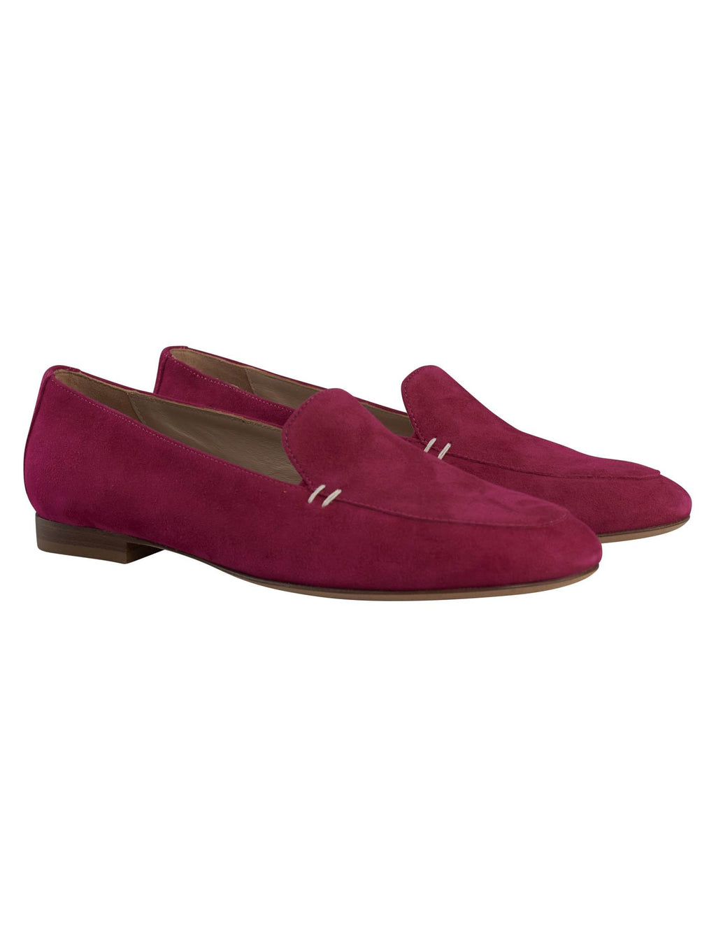 Kiton Kiton Fucshia Leather Suede Loafers Fuchsia 000