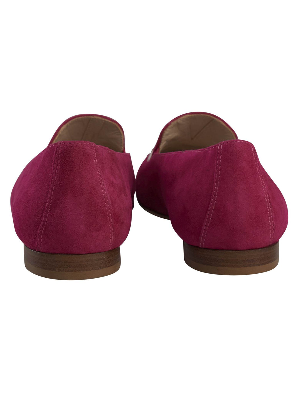 Kiton Fucshia Leather Suede Loafers