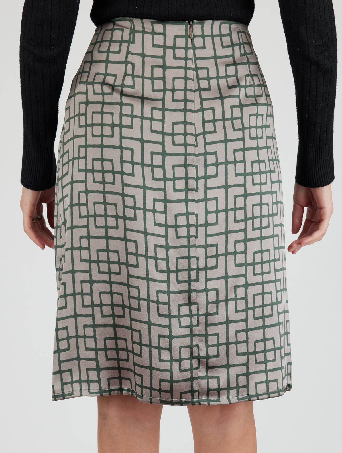 Kiton Multicolor Silk Skirt