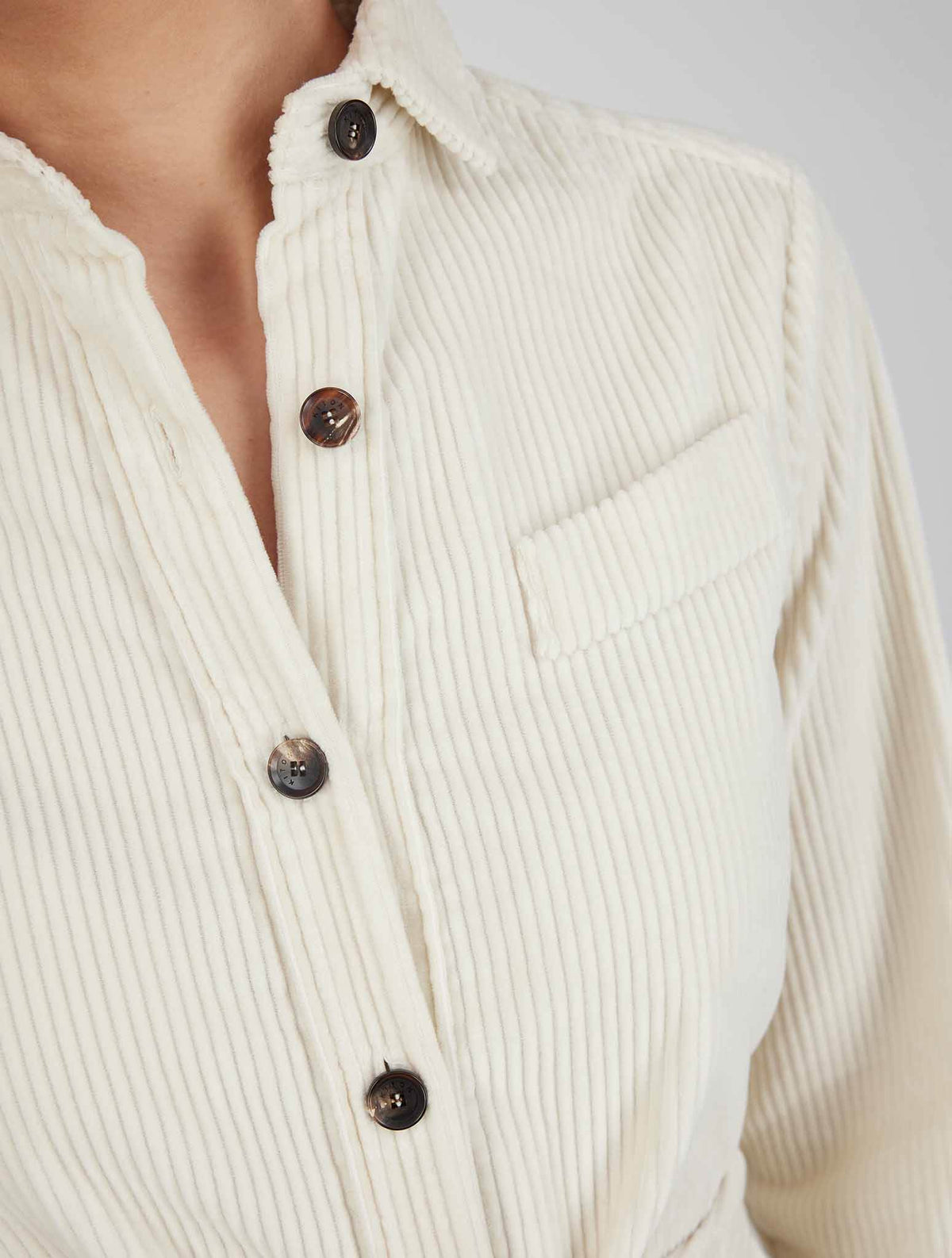 Kiton White Cotton Velvet Dress