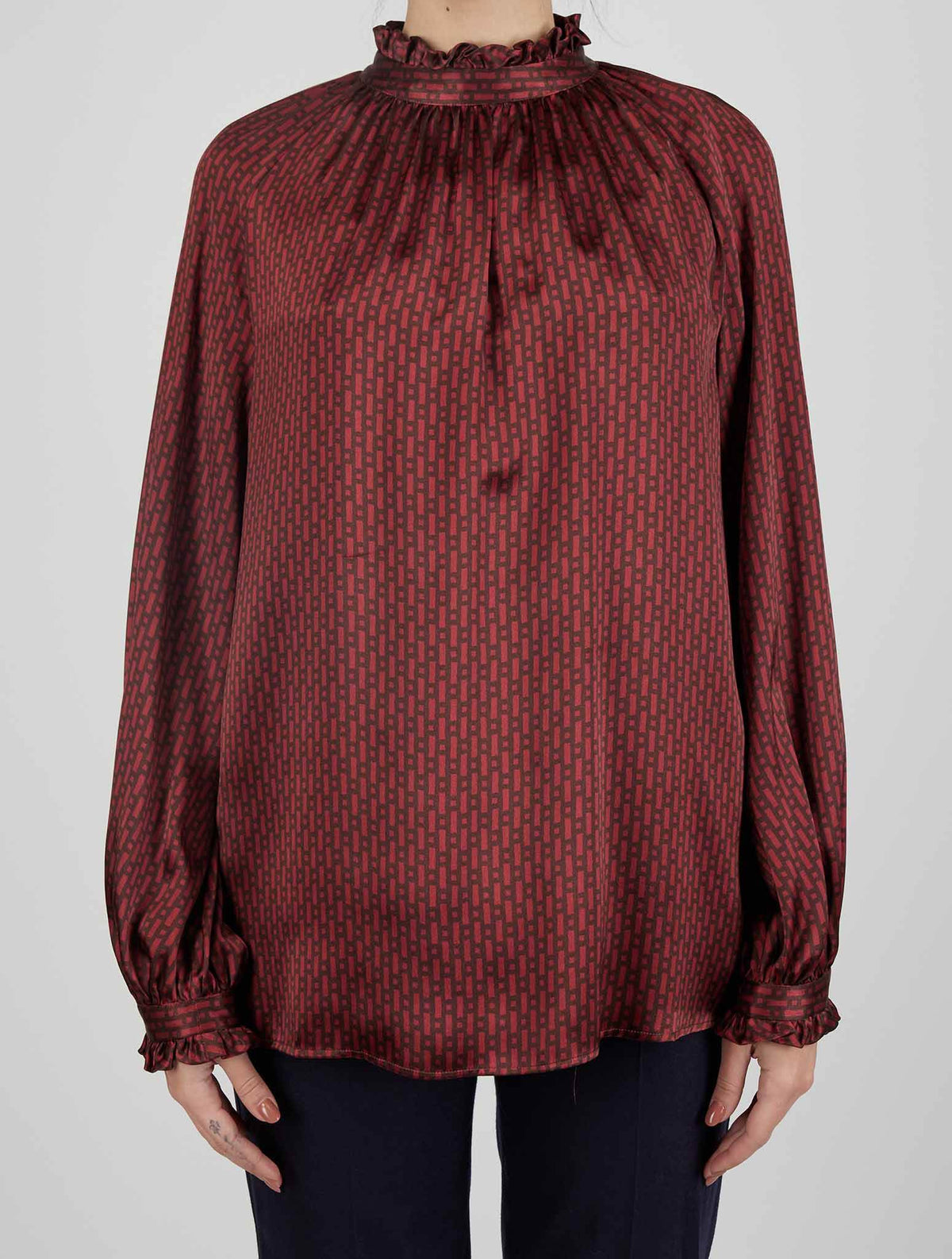 Kiton Multicolor Silk Shirt