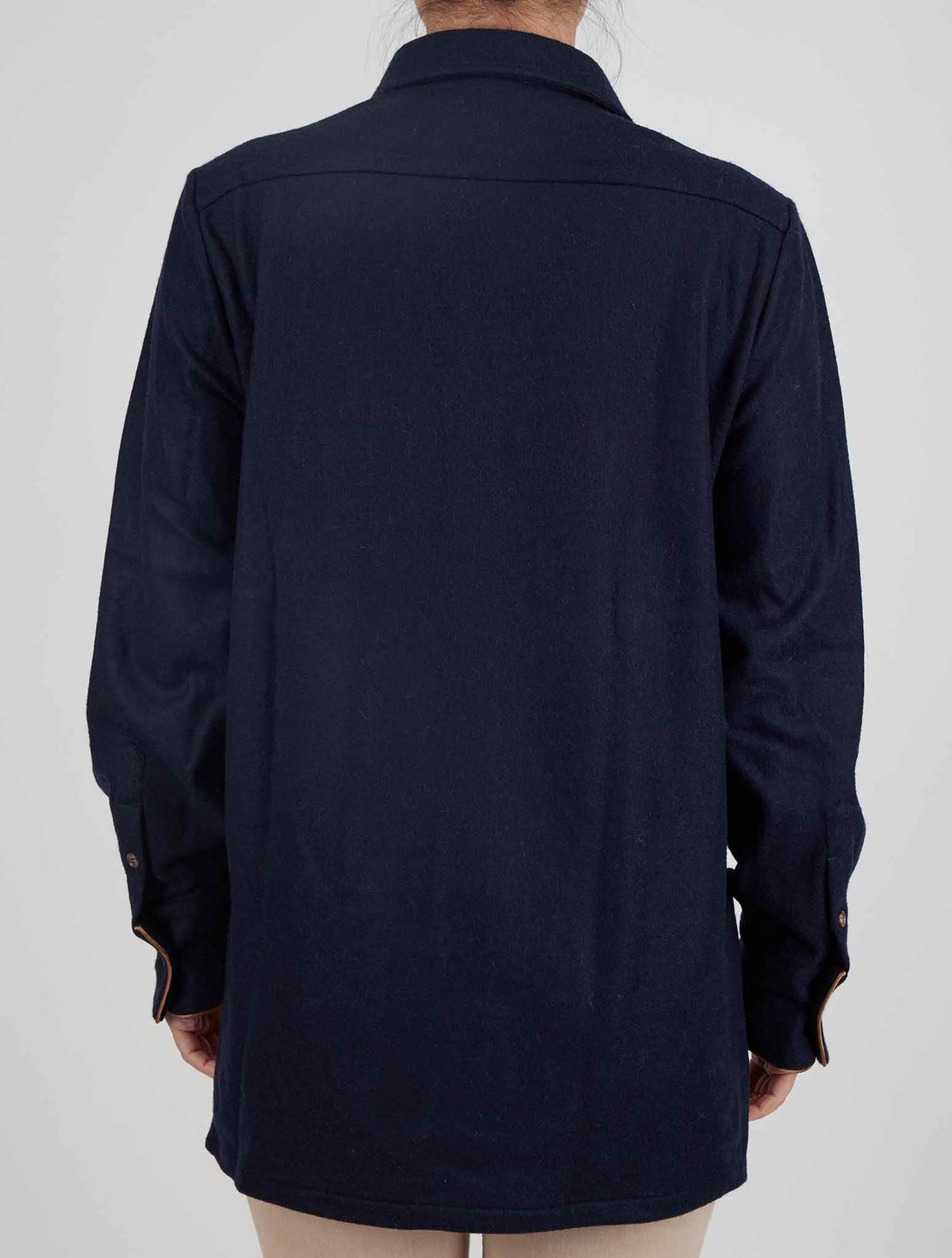 Kiton Blue Cashmere Shirt