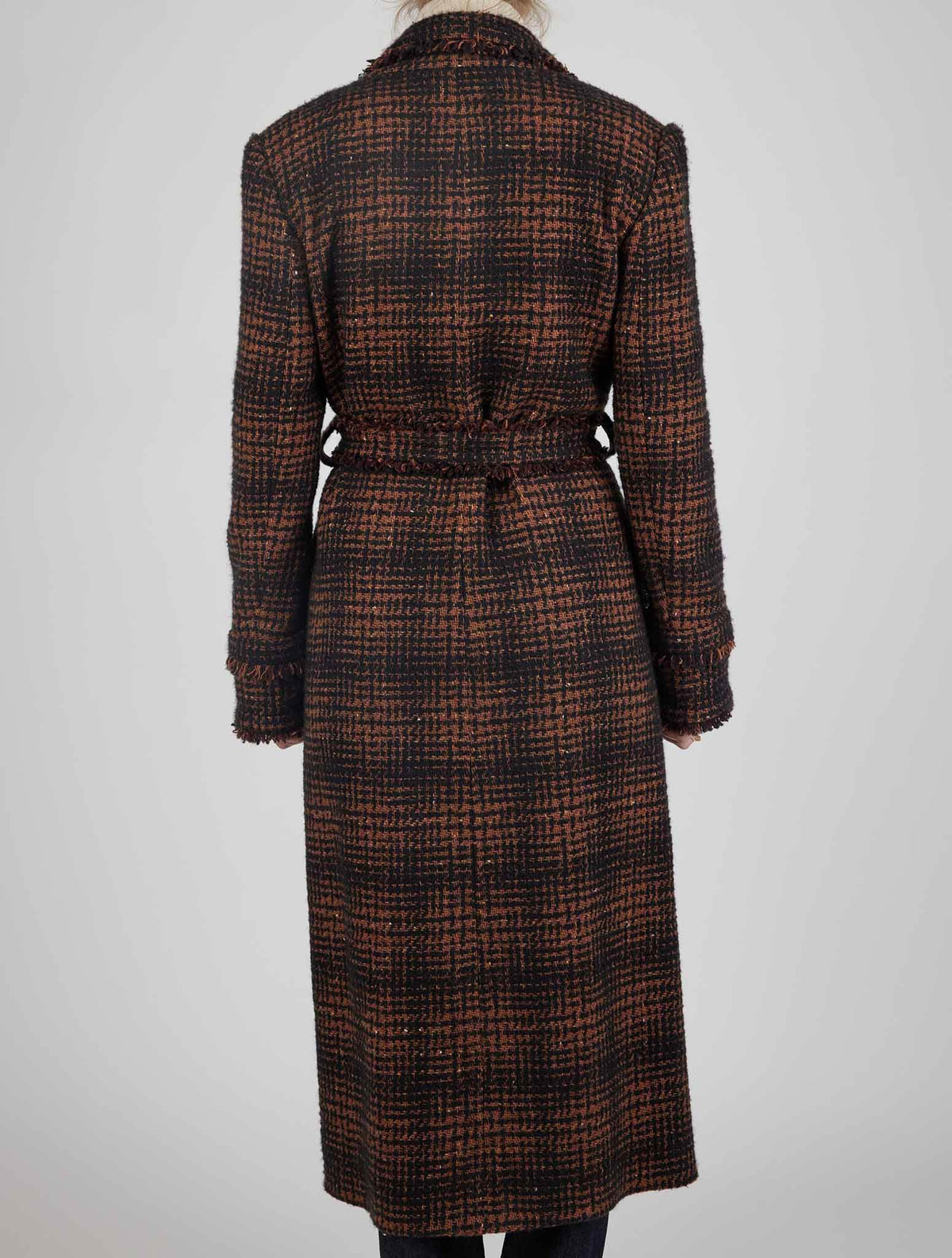 Kiton Multicolor Cashmere Silk Overcoat