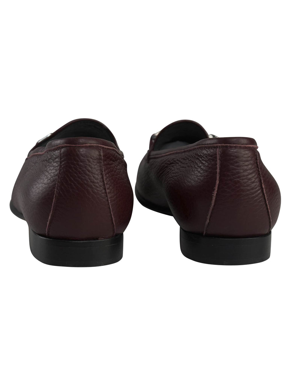 Kiton Burgundy Leather Loafers