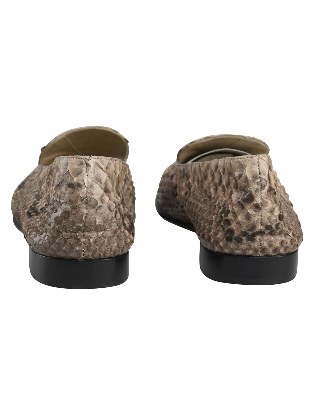 Kiton Multicolor Leather Snake Loafers