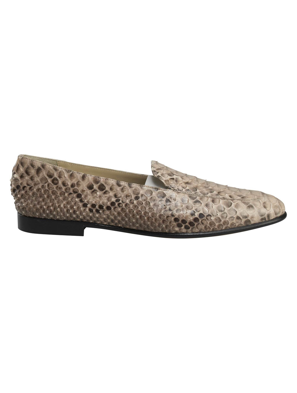 Kiton Multicolor Leather Snake Loafers