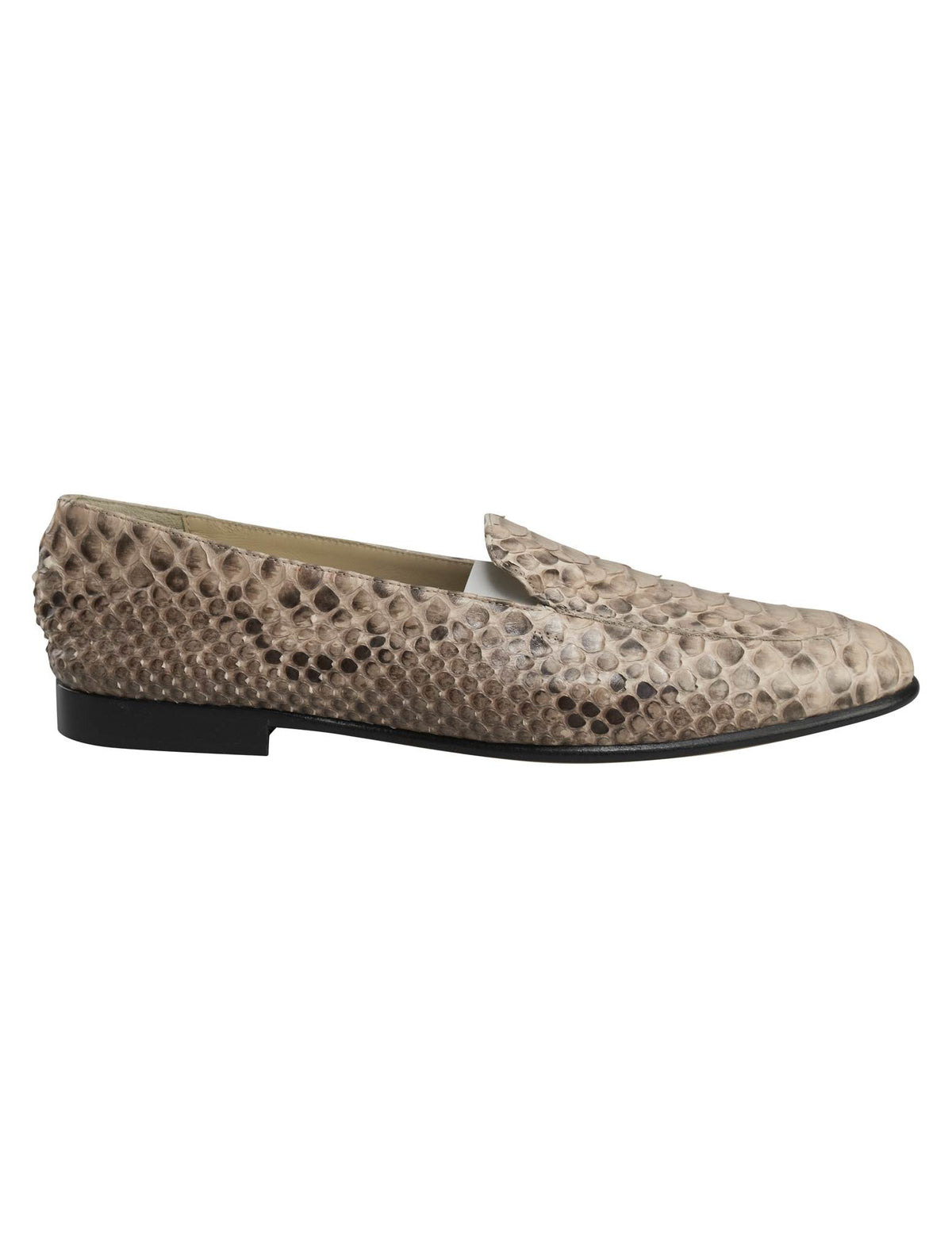 Kiton Multicolor Leather Snake Loafers