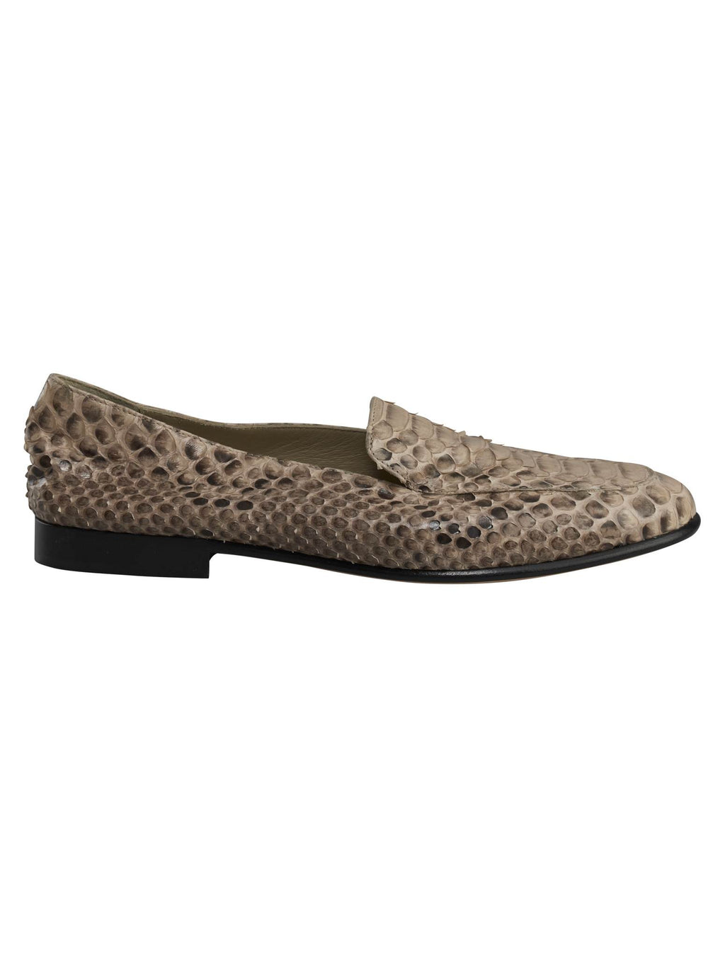 Kiton Multicolor Leather Snake Loafers