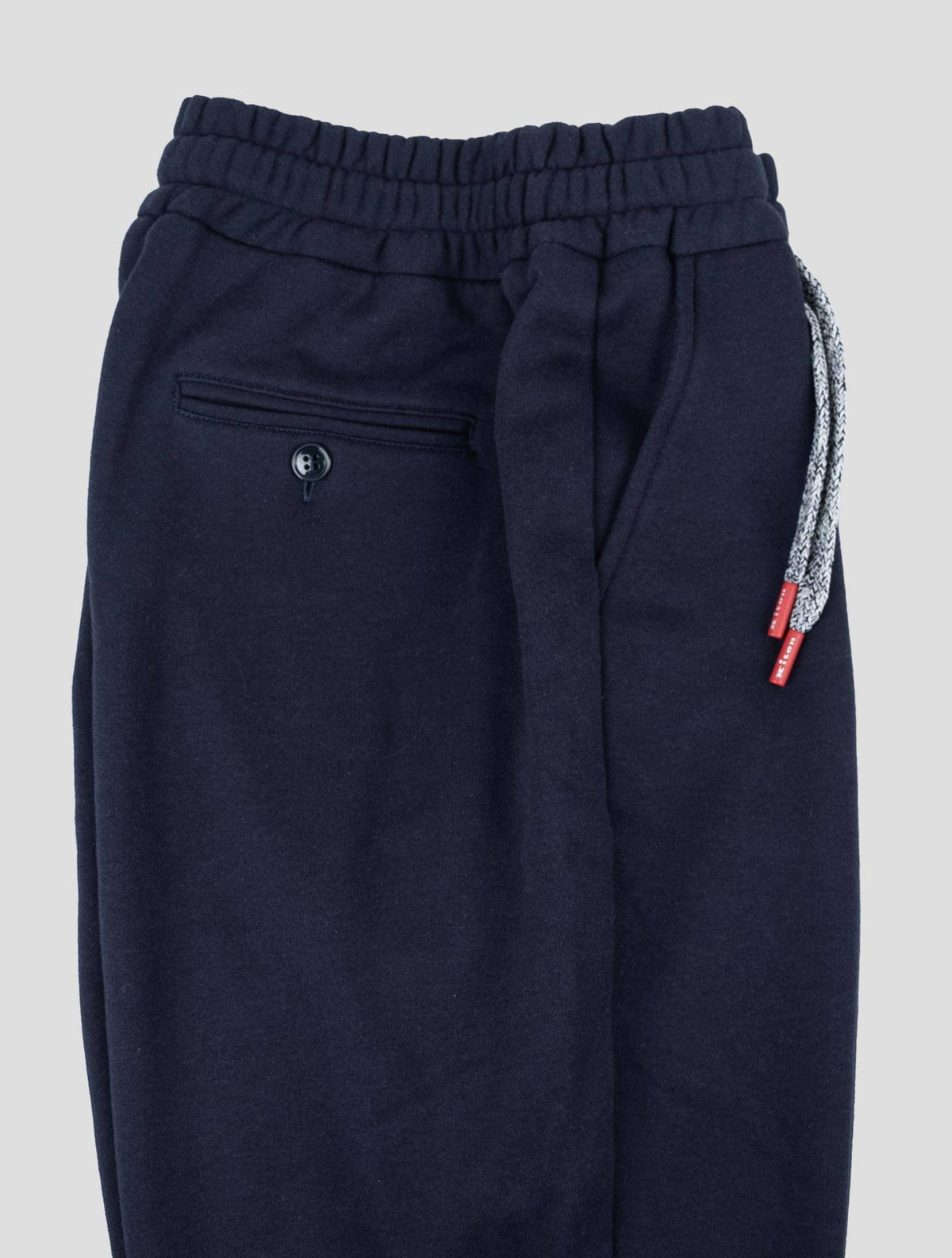 Kiton Blue Cotton Cashmere Pants