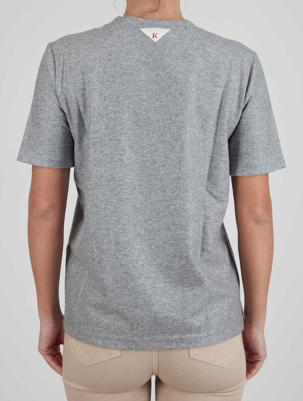 Kiton Gray Cashmere T-Shirt
