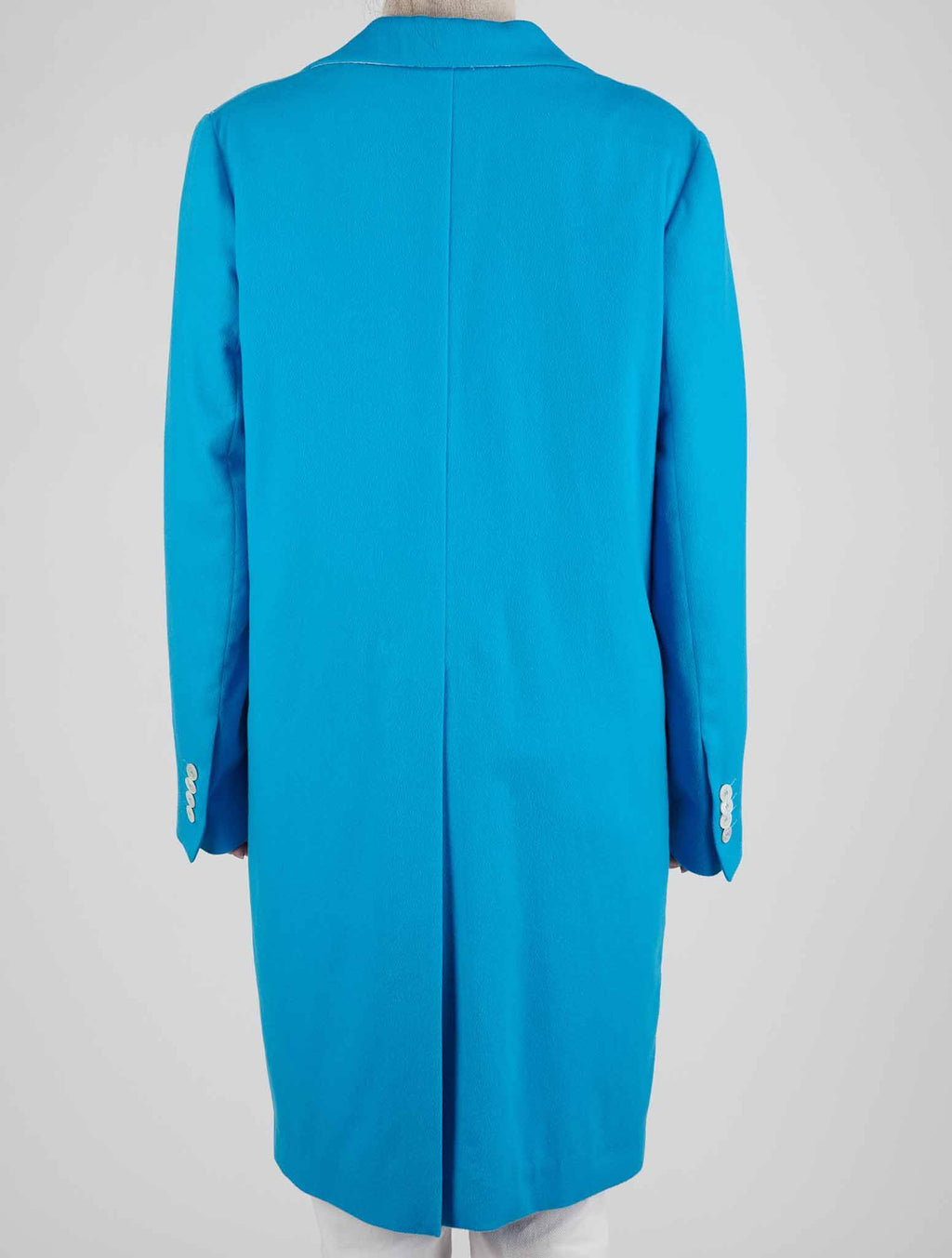 Kiton Light Blue Cashmere Overcoat