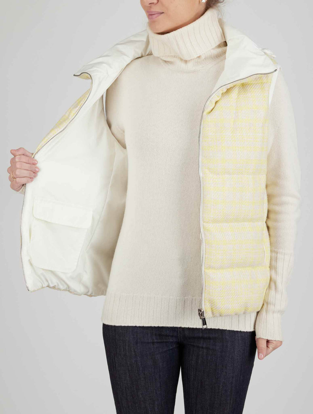 Kiton Multicolor Silk Cashmere Pa Reverse Overcoat