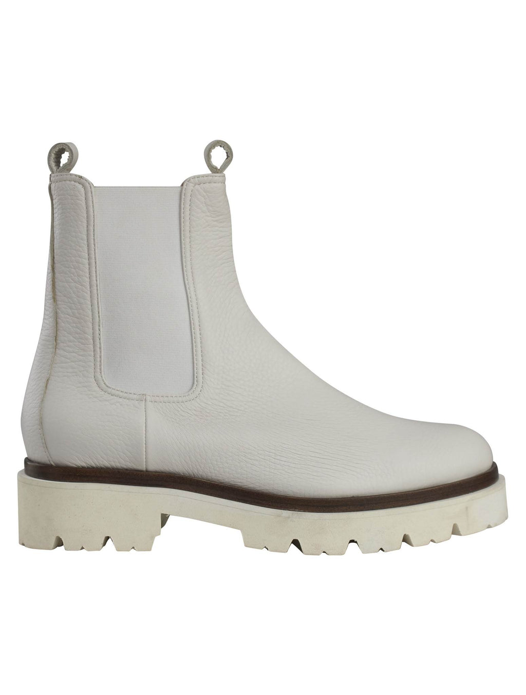 Kiton White Leather Boots