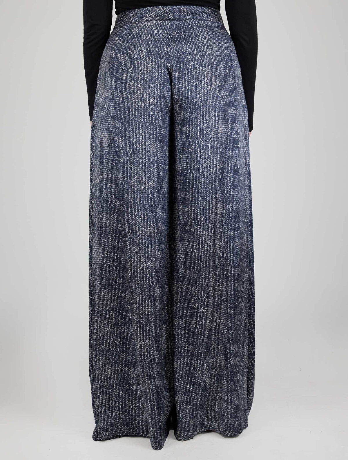 Kiton Blue Silk Pants