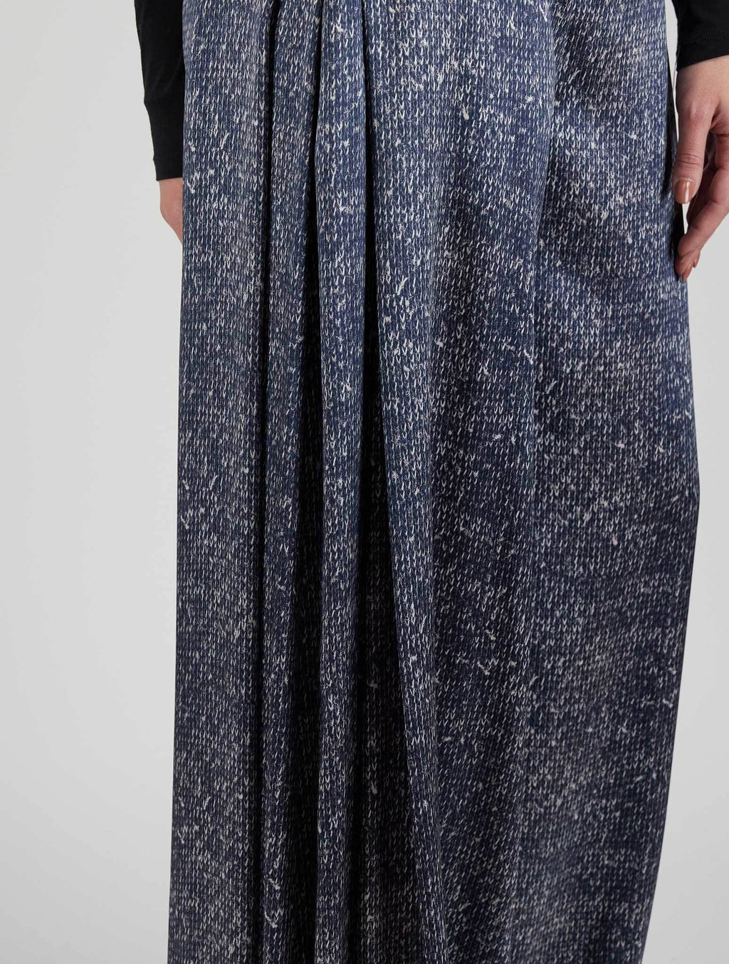 Kiton Blue Silk Pants