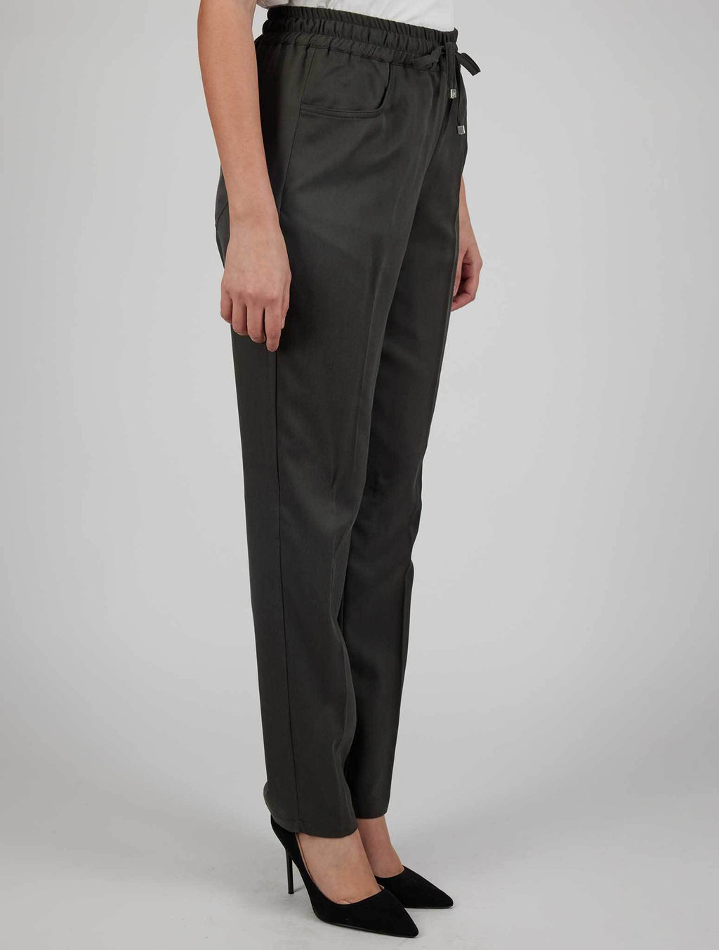Kiton Kiton Green Silk Pants Green 001