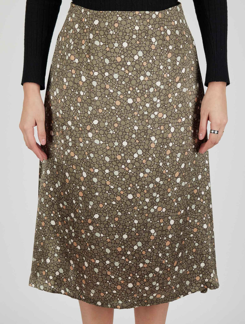 Kiton Multicolor Silk Skirt