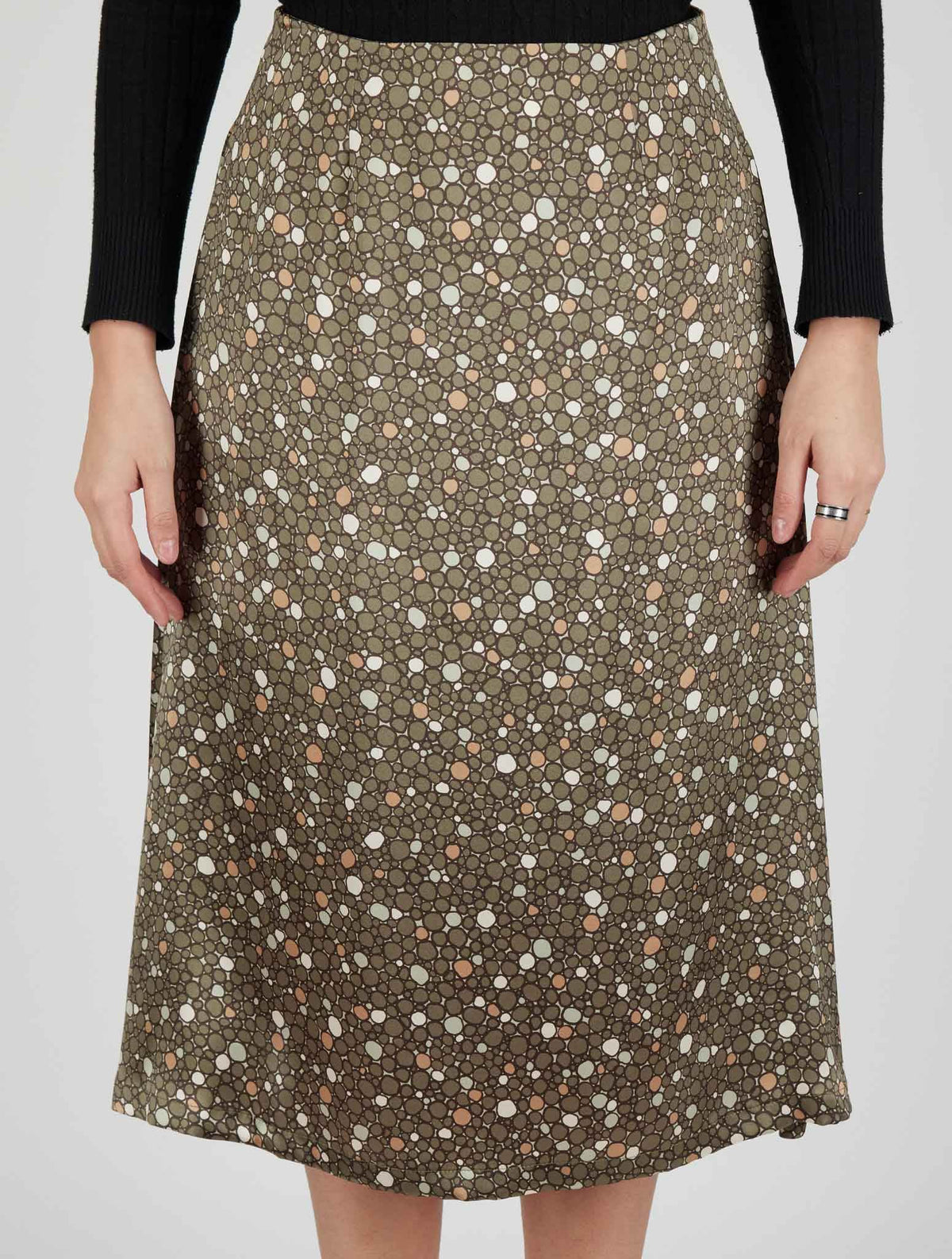 Kiton Multicolor Silk Skirt