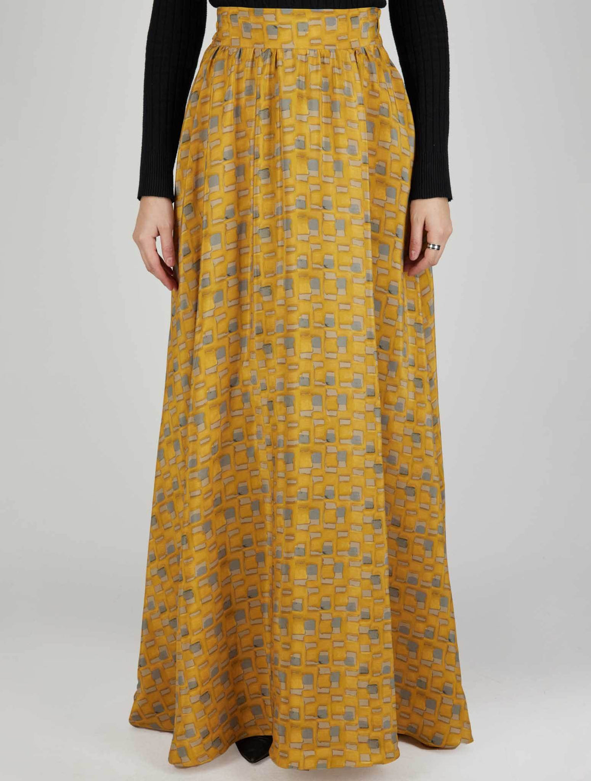 Kiton Kiton Milticolor Silk Skirt Multicolor 000