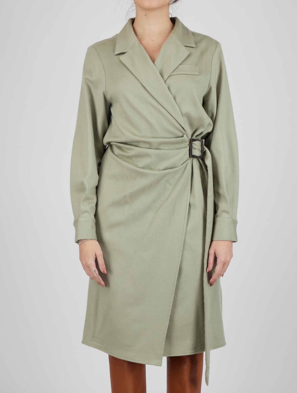 Kiton Green Cashmere Dress