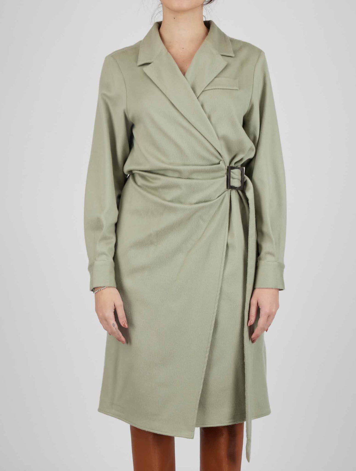Kiton Green Cashmere Dress