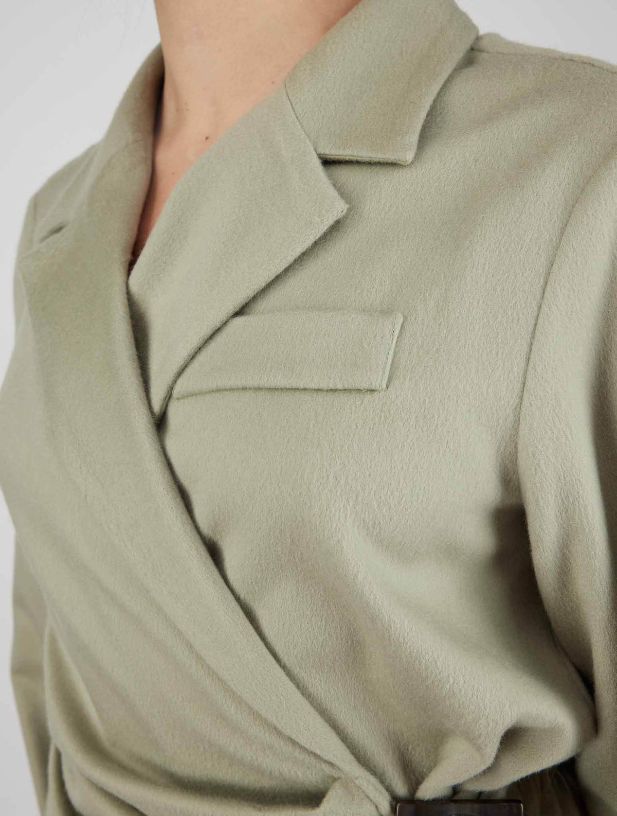 Kiton Green Cashmere Dress
