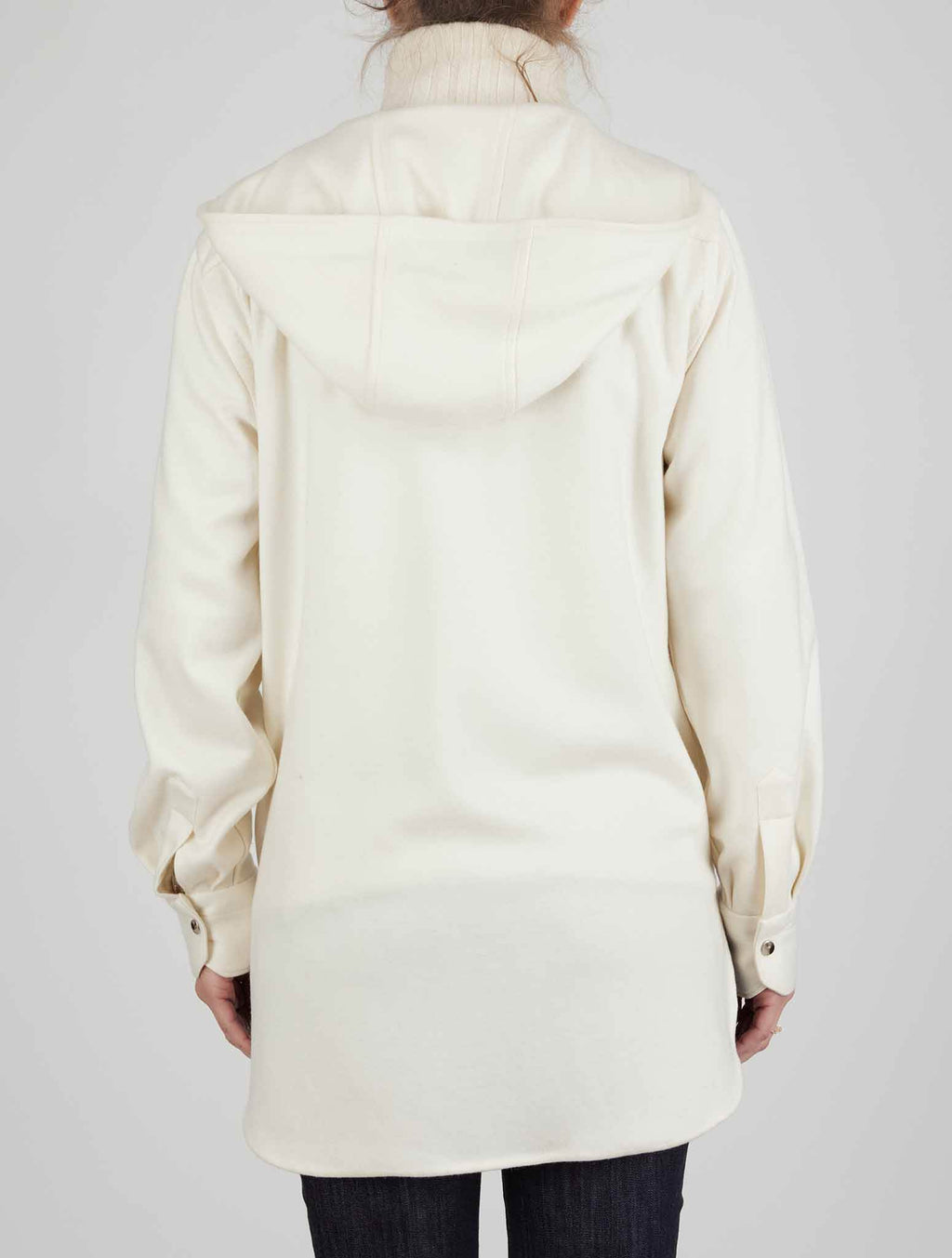 Kiton White Virgin Wool Shirt