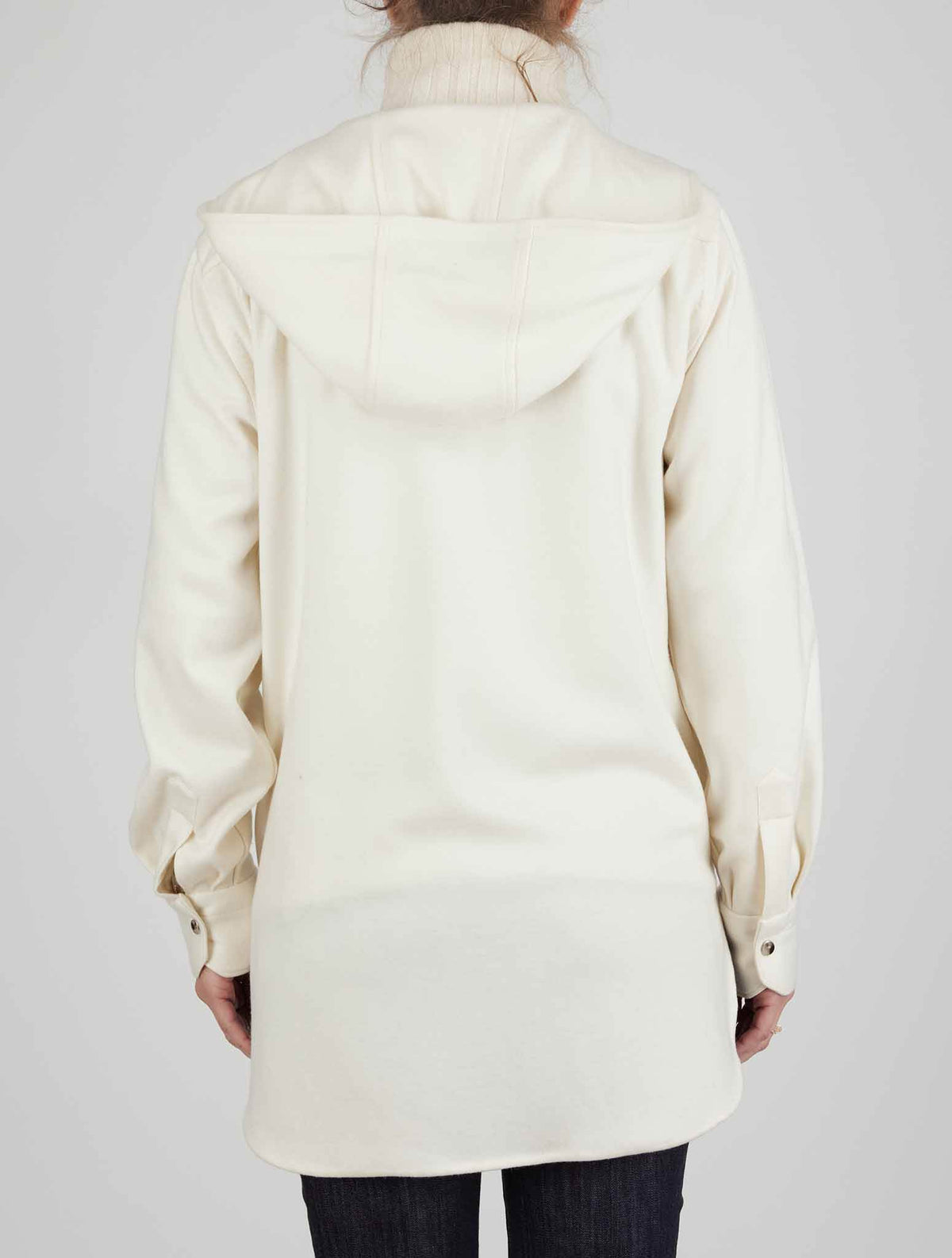 Kiton White Virgin Wool Shirt