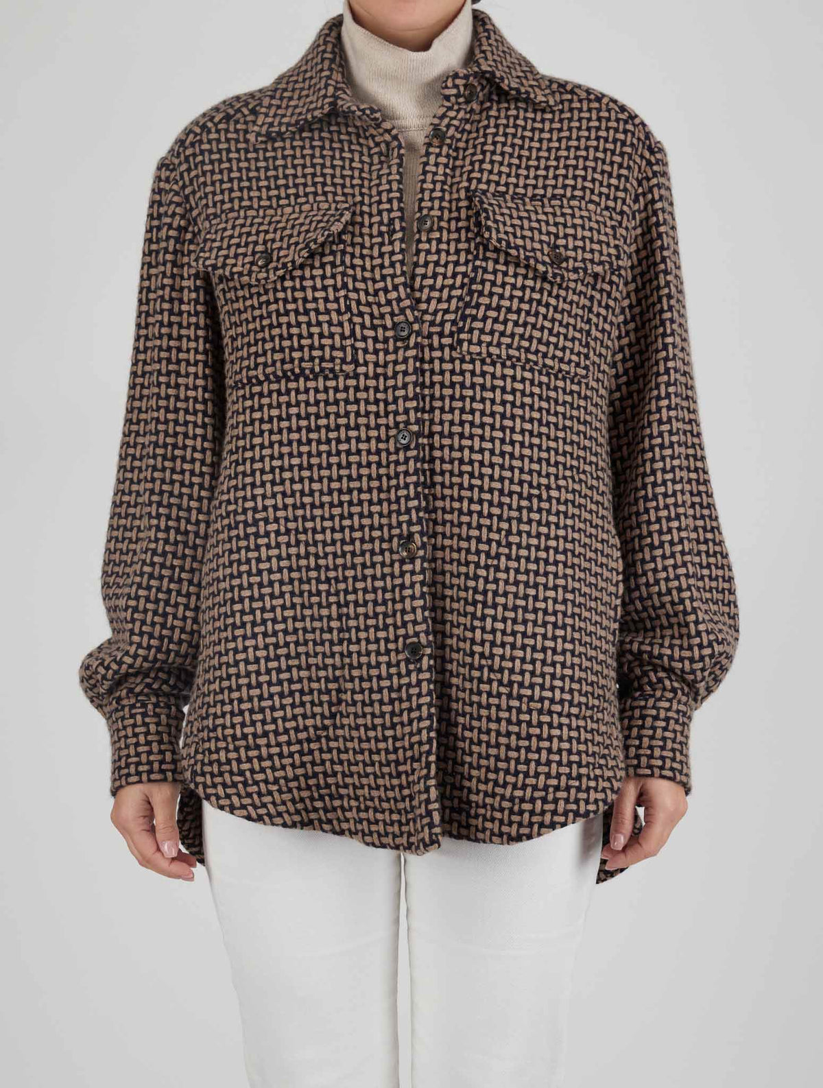 Kiton Kiton Brown Black Cashmere Blazer Brown / Black 000