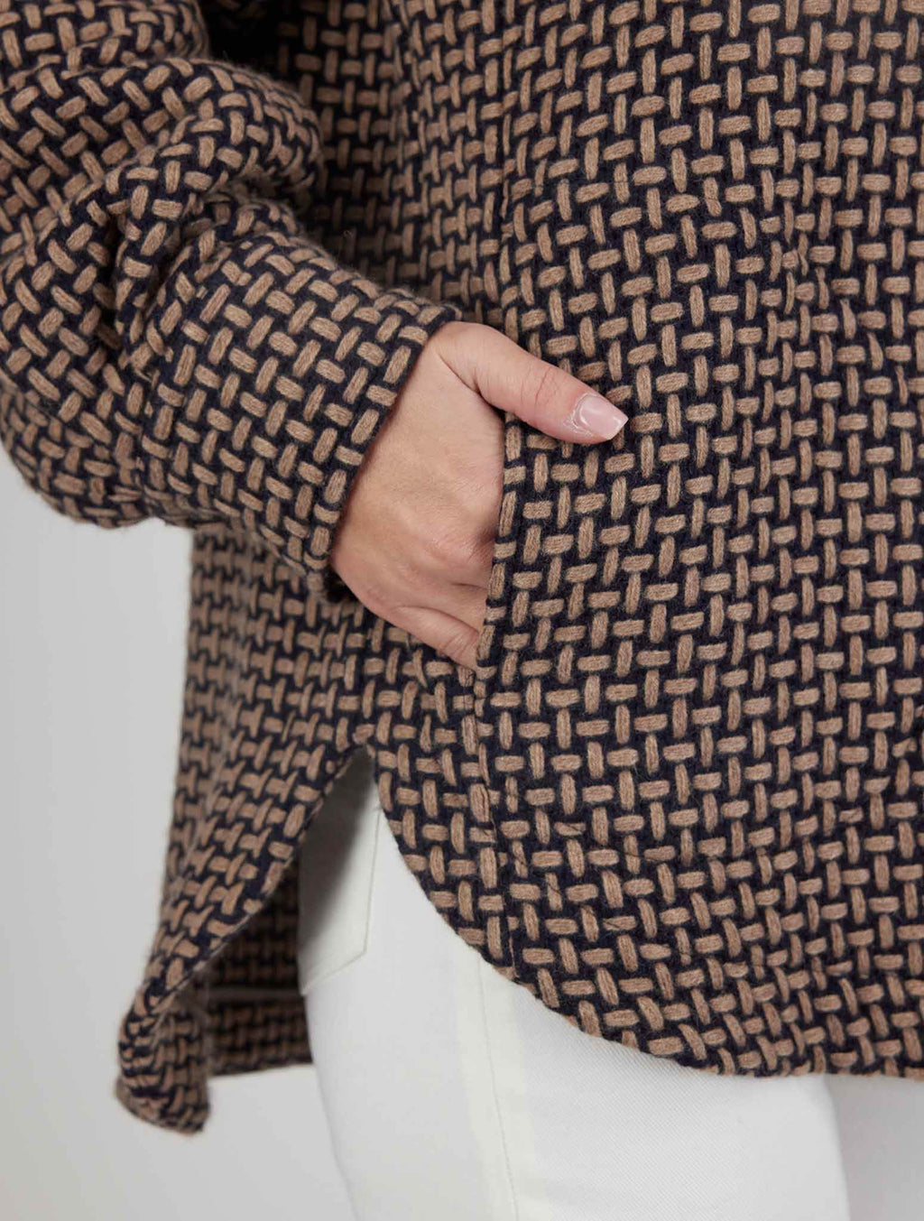 Kiton Brown Black Cashmere Blazer
