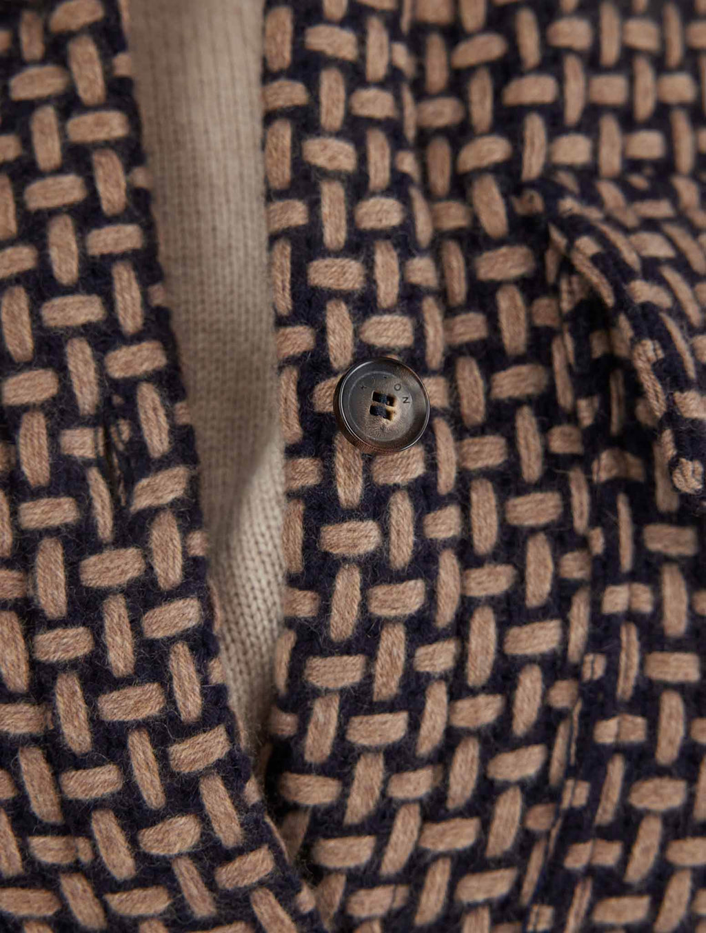 Kiton Brown Black Cashmere Blazer