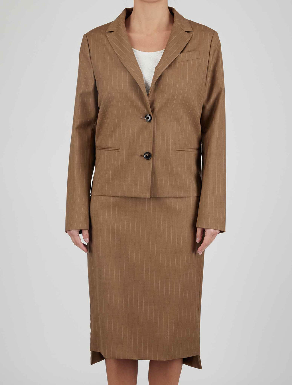 Kiton Brown Virgin Wool Ea Suit