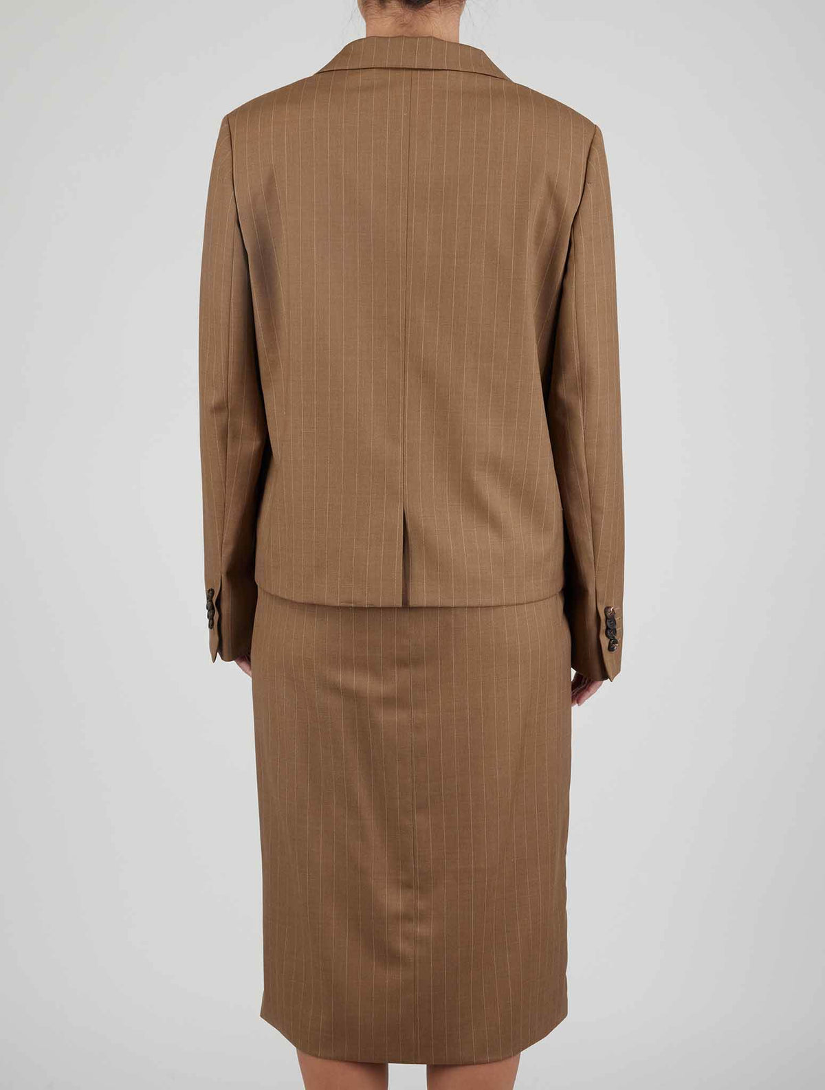Kiton Brown Virgin Wool Ea Suit