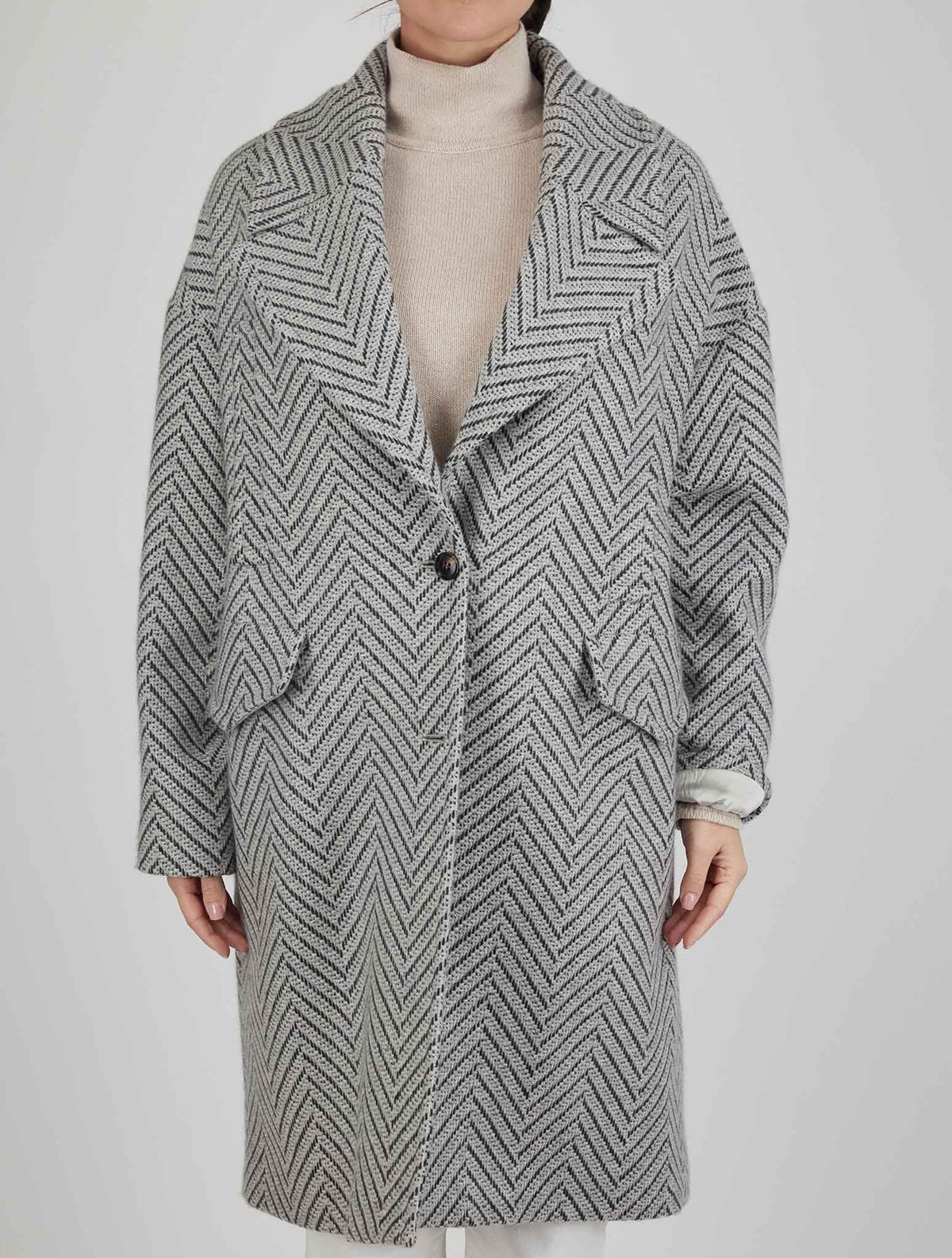 Kiton Gray Cashmere Overocat