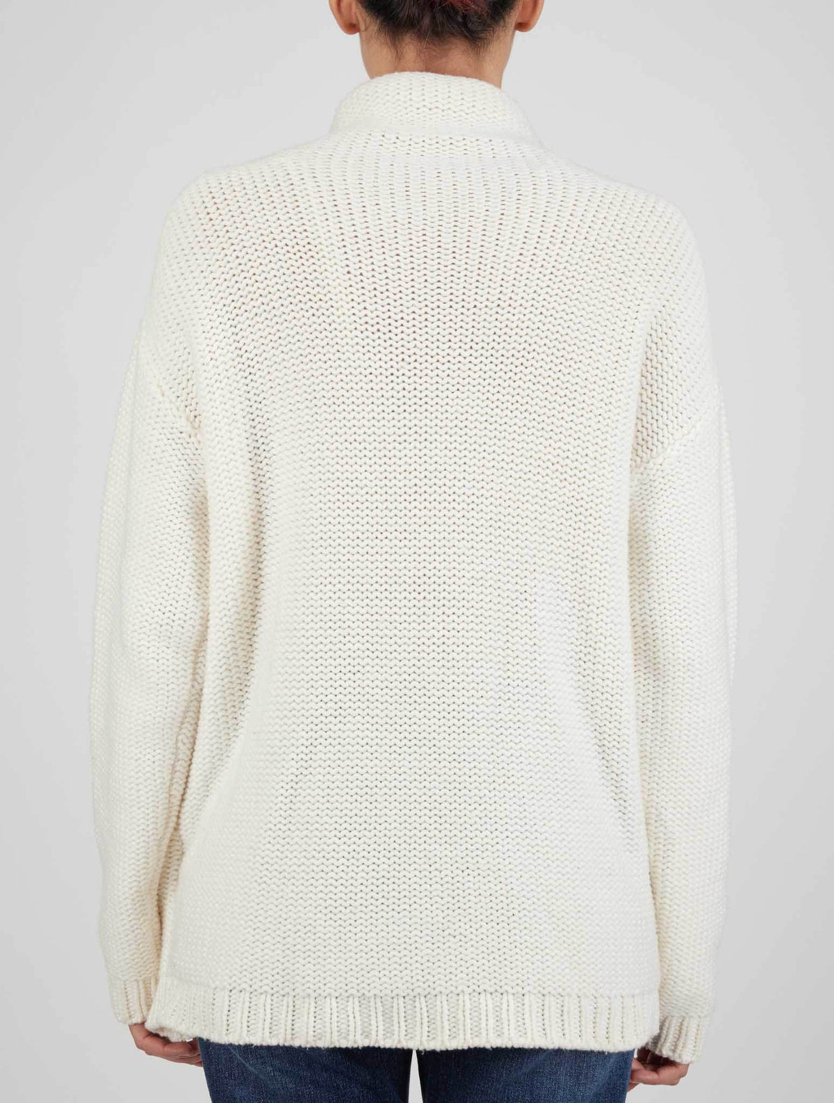 Kiton White Cashmere Sweater Turtleneck
