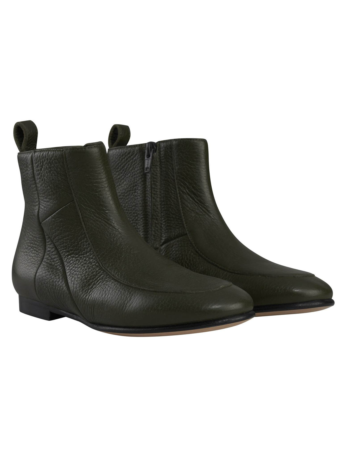 Kiton Kiton Green Leather Boots Green 000