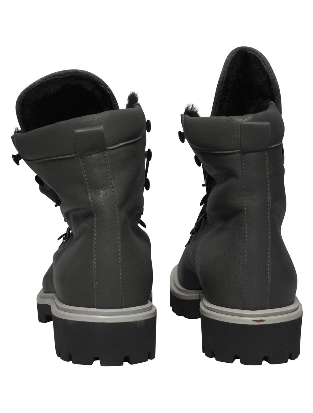 Kiton Gray Leather Boots