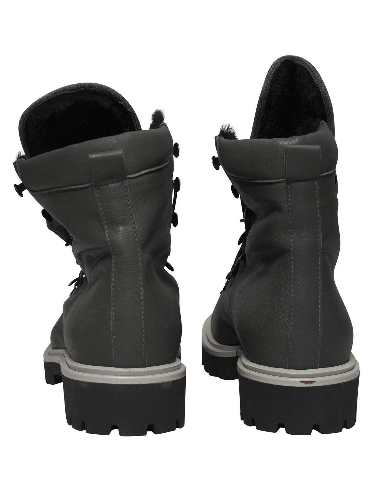 Kiton Gray Leather Boots